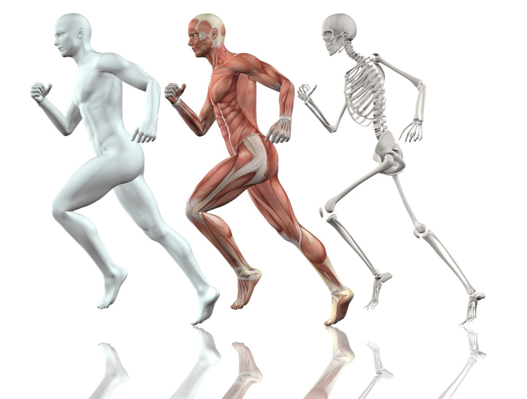 Male figure running